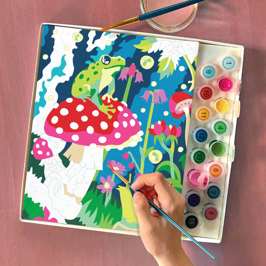 Paint By Numbers, Frog & Mushroom