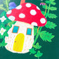 Mushroom House Housewarming Greeting Card
