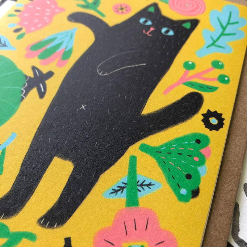 Kitty Many Thanks Greeting Card