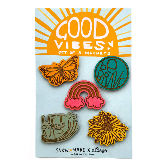 Pic of the Good Vibes - Set of 5 Magnets""