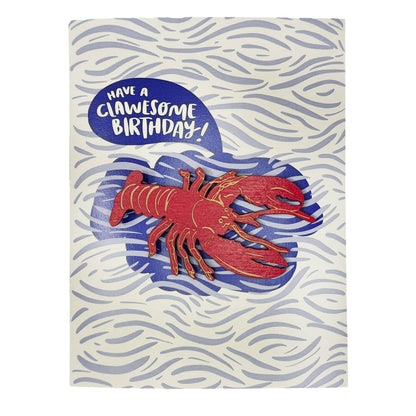 Pic of the Have a Clawesome Birthday - Lobster Magnet w/Card""