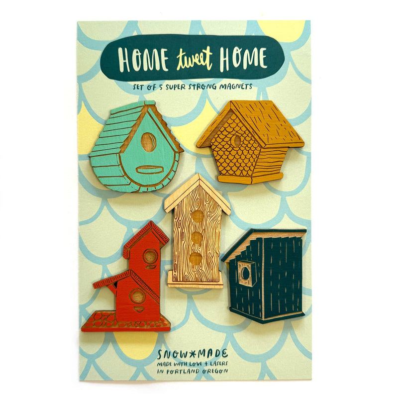 Pic of the Home Tweet Home - Birdhouse - Set of 5 Magnets""
