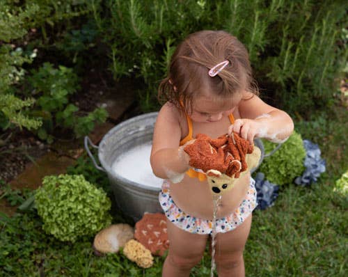 Organic Cotton Hedgehog Washcloth