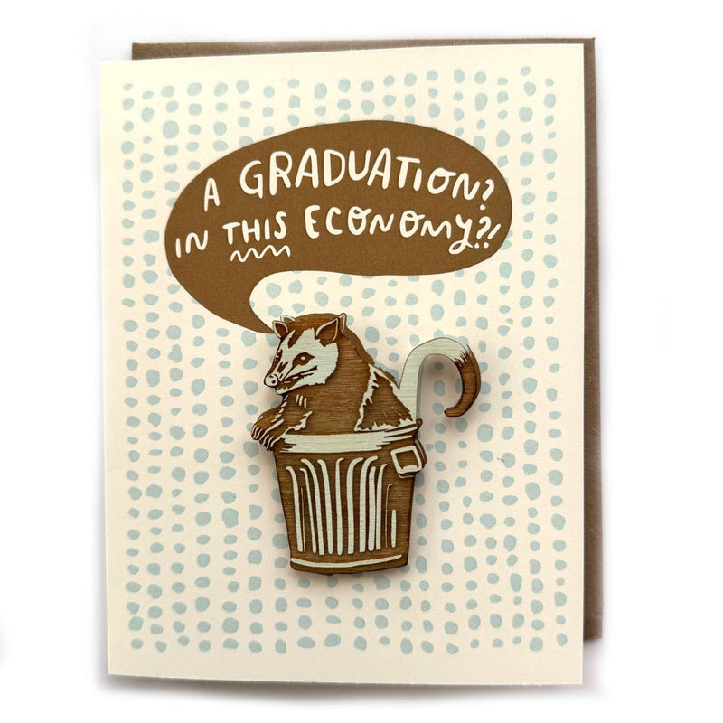 Pic of the Economy Graduation - Possum Magnet w/Card""
