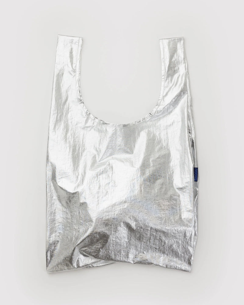 Baby + Standard Baggu, Chrome Metallic