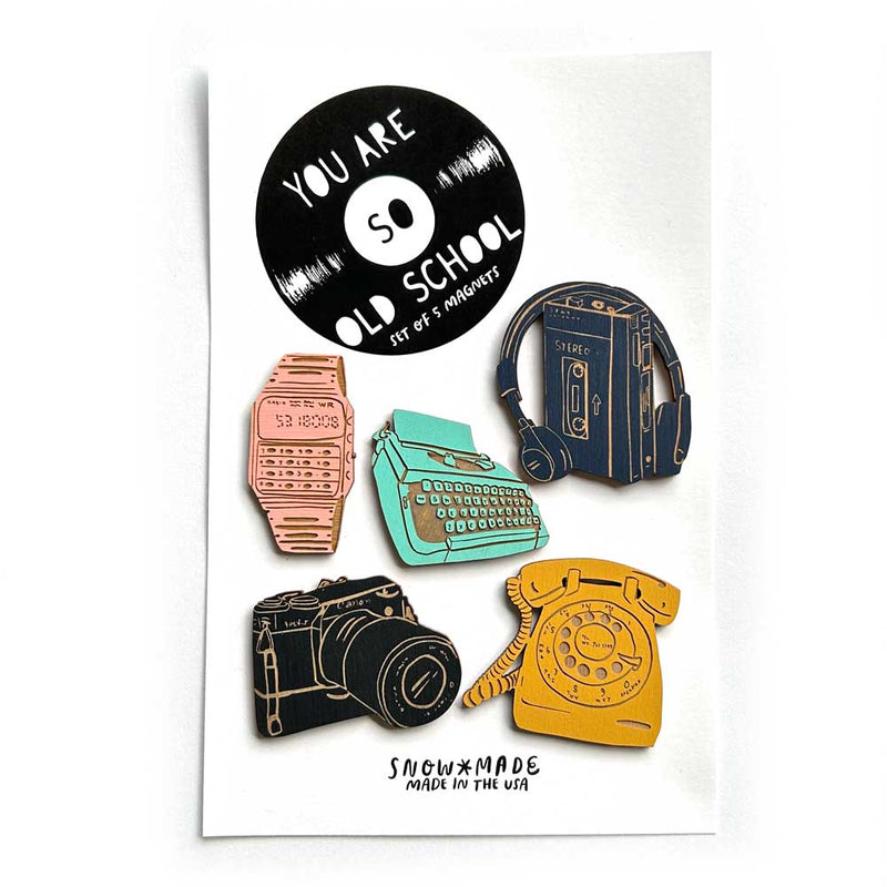 Pic of the Old School - Set of 5 Magnets""