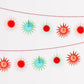 Tissue Paper Starburst Garland