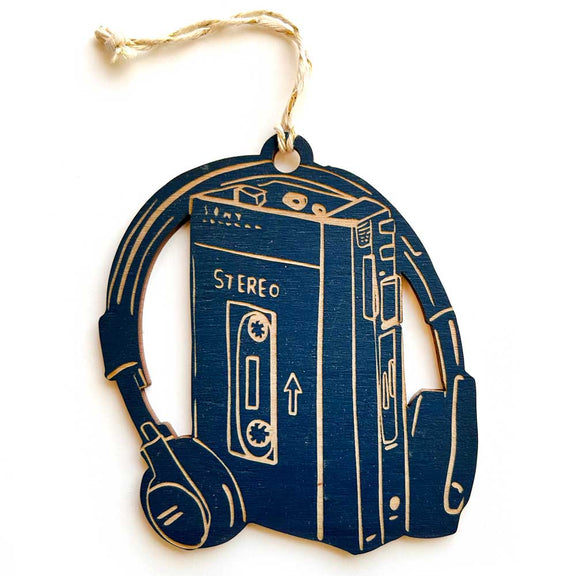 Pic of the Old School Walkman Ornament""