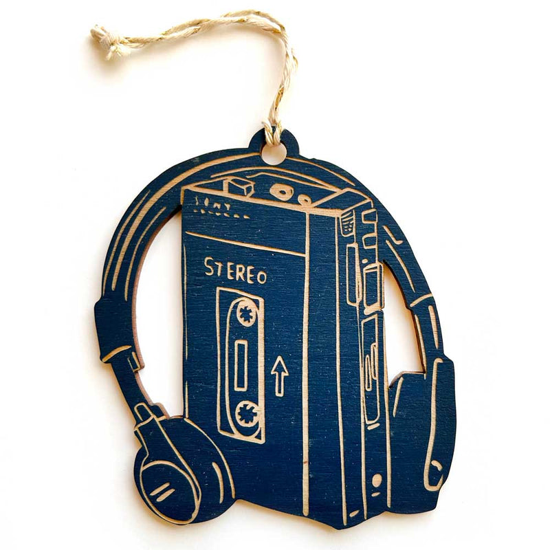 Pic of the Old School Walkman Ornament""
