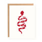Floral Year of the Snake Card