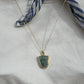CHRYSOCOLLA NECKLACE / BRONZE & GOLD-FILL