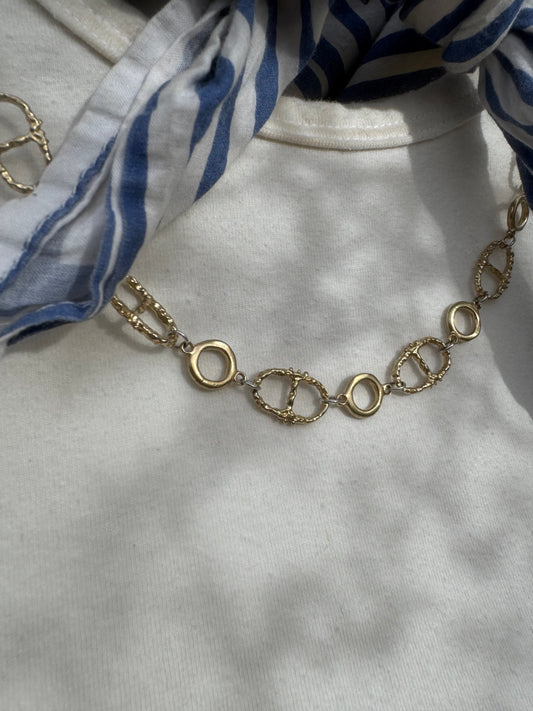 MULTI LINK BRONZE AND STERLING SILVER CHAIN