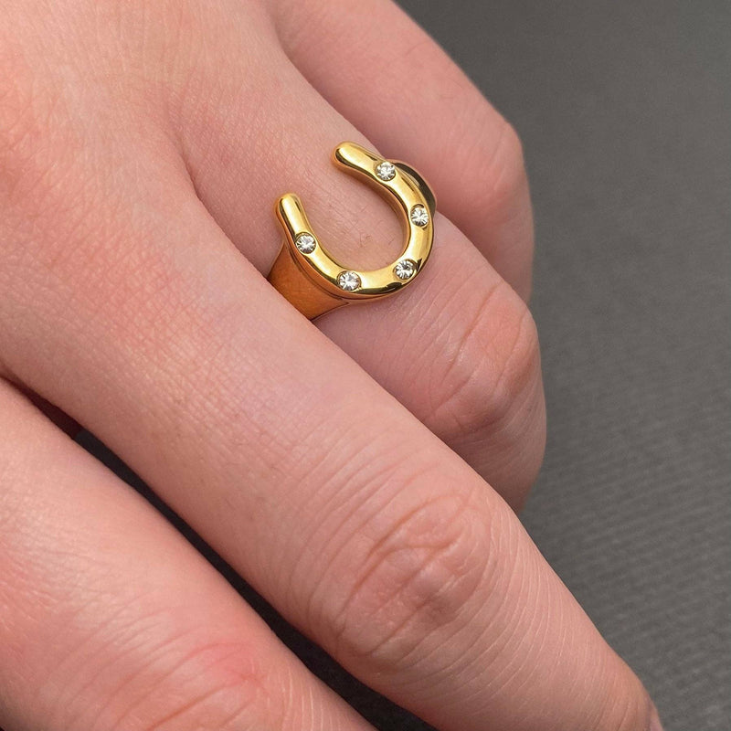 HORSESHOE 18K PLATE