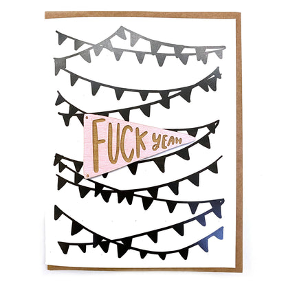 Pic of the F*ck Yeah - Pennant Magnet w/Card""