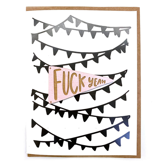 Pic of the F*ck Yeah - Pennant Magnet w/Card""