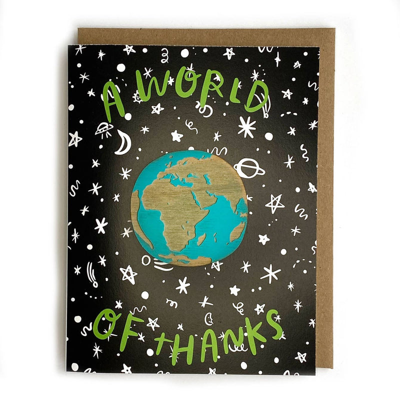 Pic of the World of Thanks - Globe Magnet w/Card""