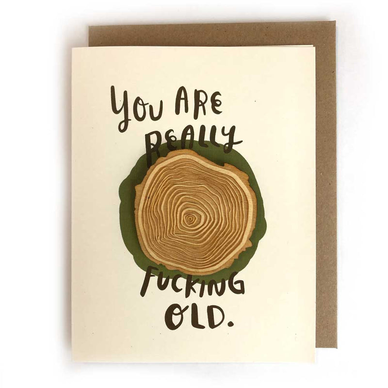 Pic of the Really Old - Tree Rings Magnet w/Card""