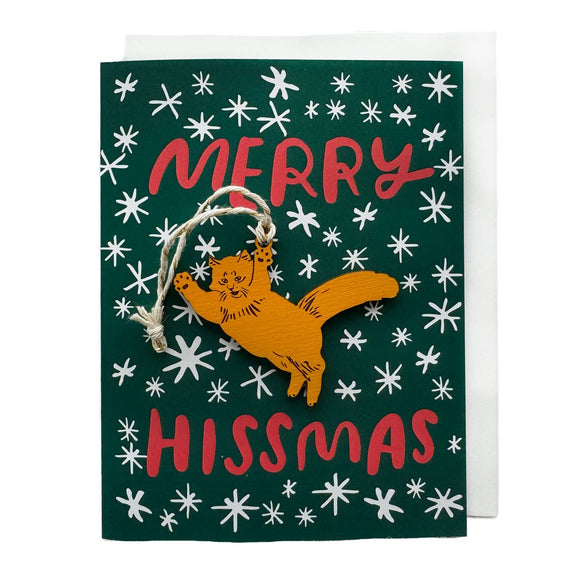 Pic of the Merry Hissmas - Cat Ornament w/Card""