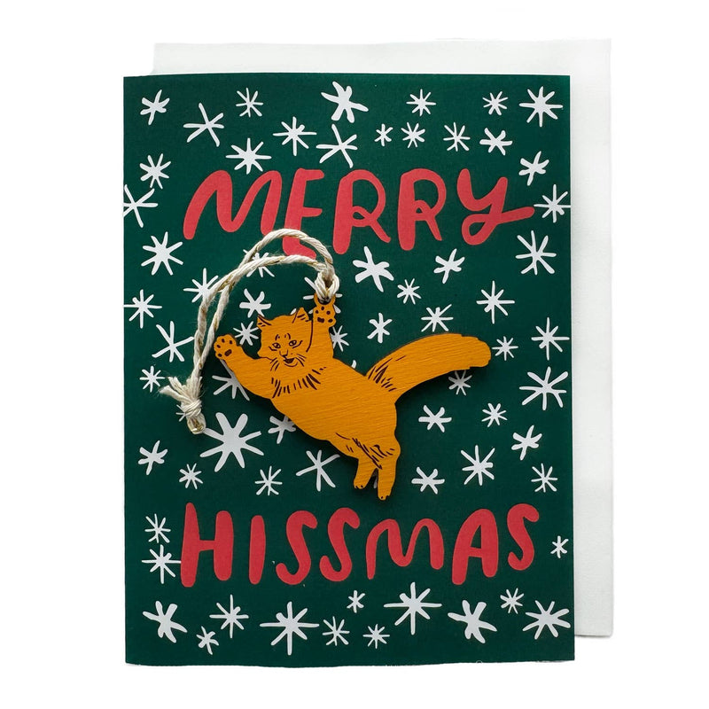 Pic of the Merry Hissmas - Cat Ornament w/Card""