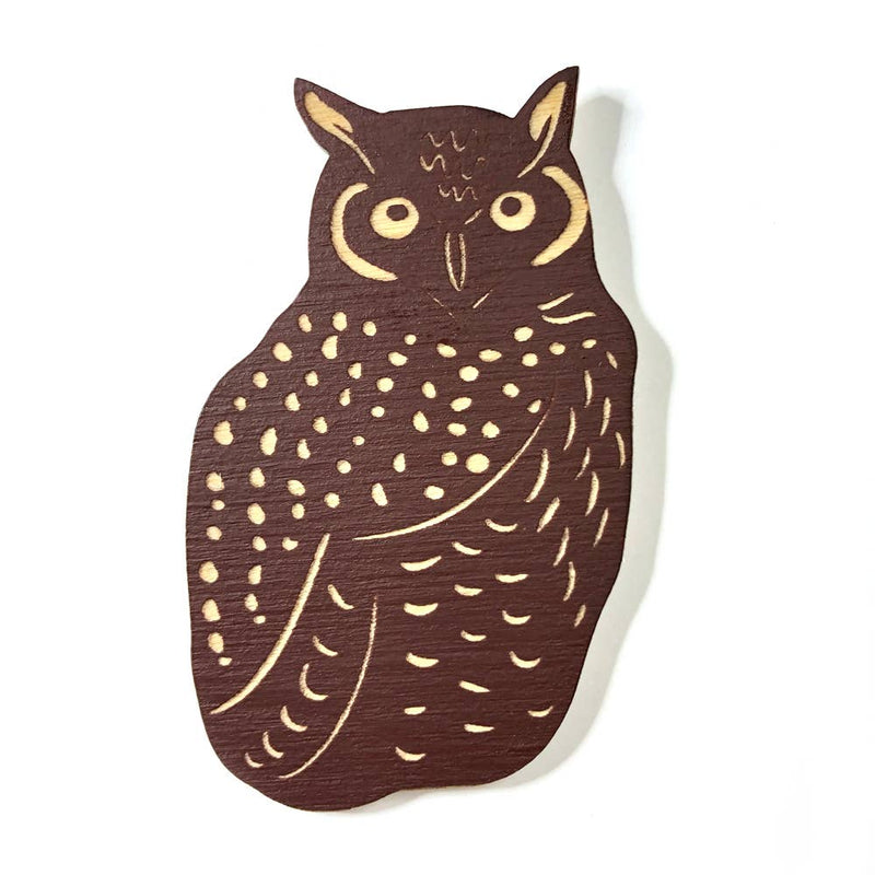 Pic of the Great Horned Owl Magnet""