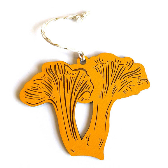 Pic of the Chanterelle Mushroom Ornament""