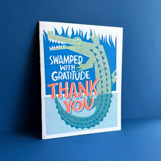 Swamped Thank You Card 