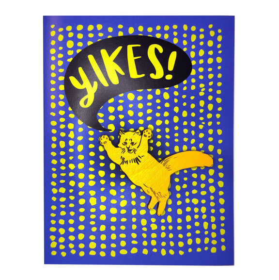 Pic of the Yikes! - Orange Cat Magnet w/Card""