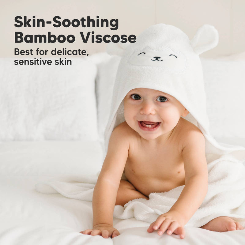 Cuddle Baby Hooded Towel, Lamb