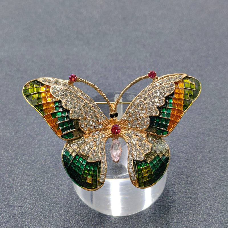 ENAMEL INLAID RHINSTONES