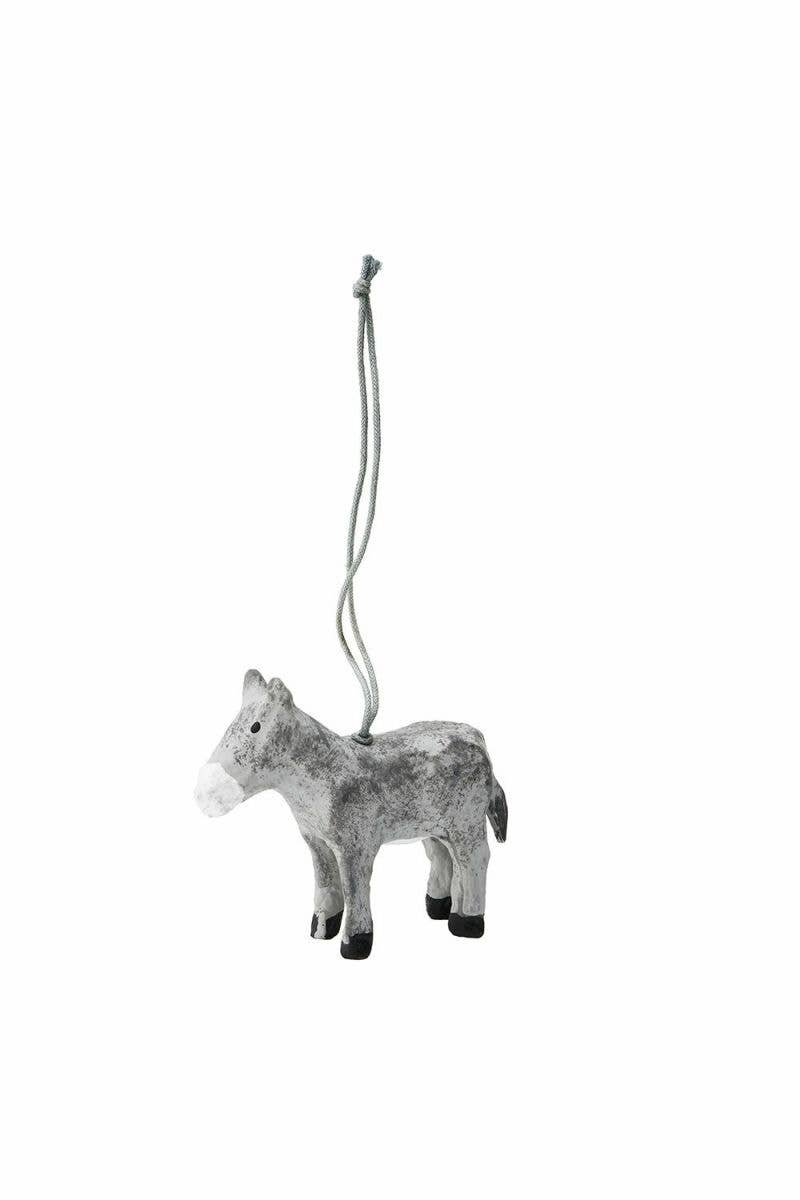 Donkey Ornament, Paper Mache