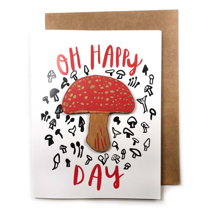 Pic of the Oh Happy Day - Amanita Magnet w/Card""