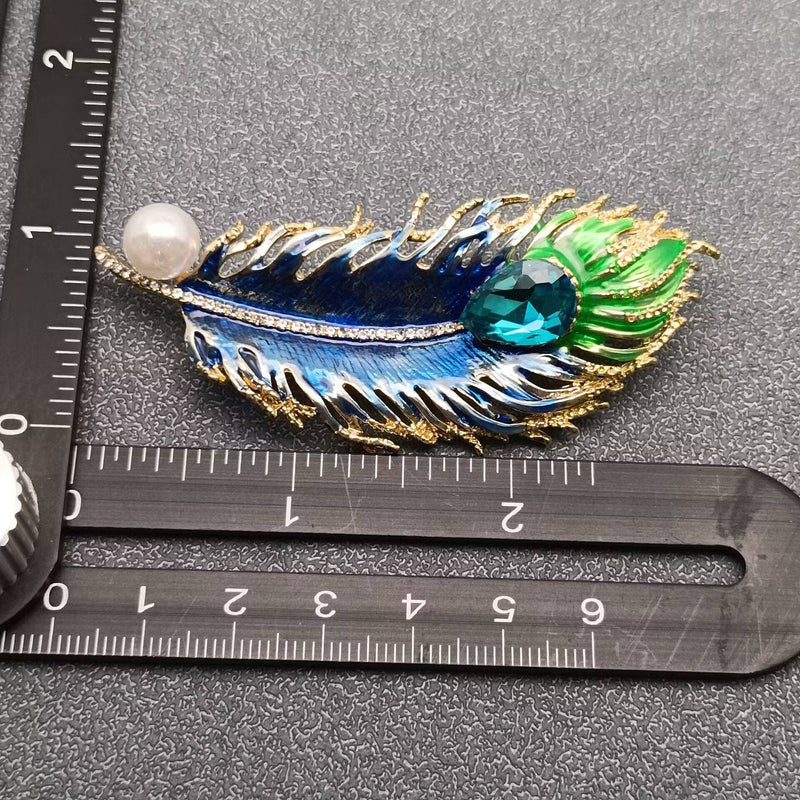 Inlaid Glass & Feather