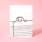 Softcover Blank Notebook - Nosey Guy