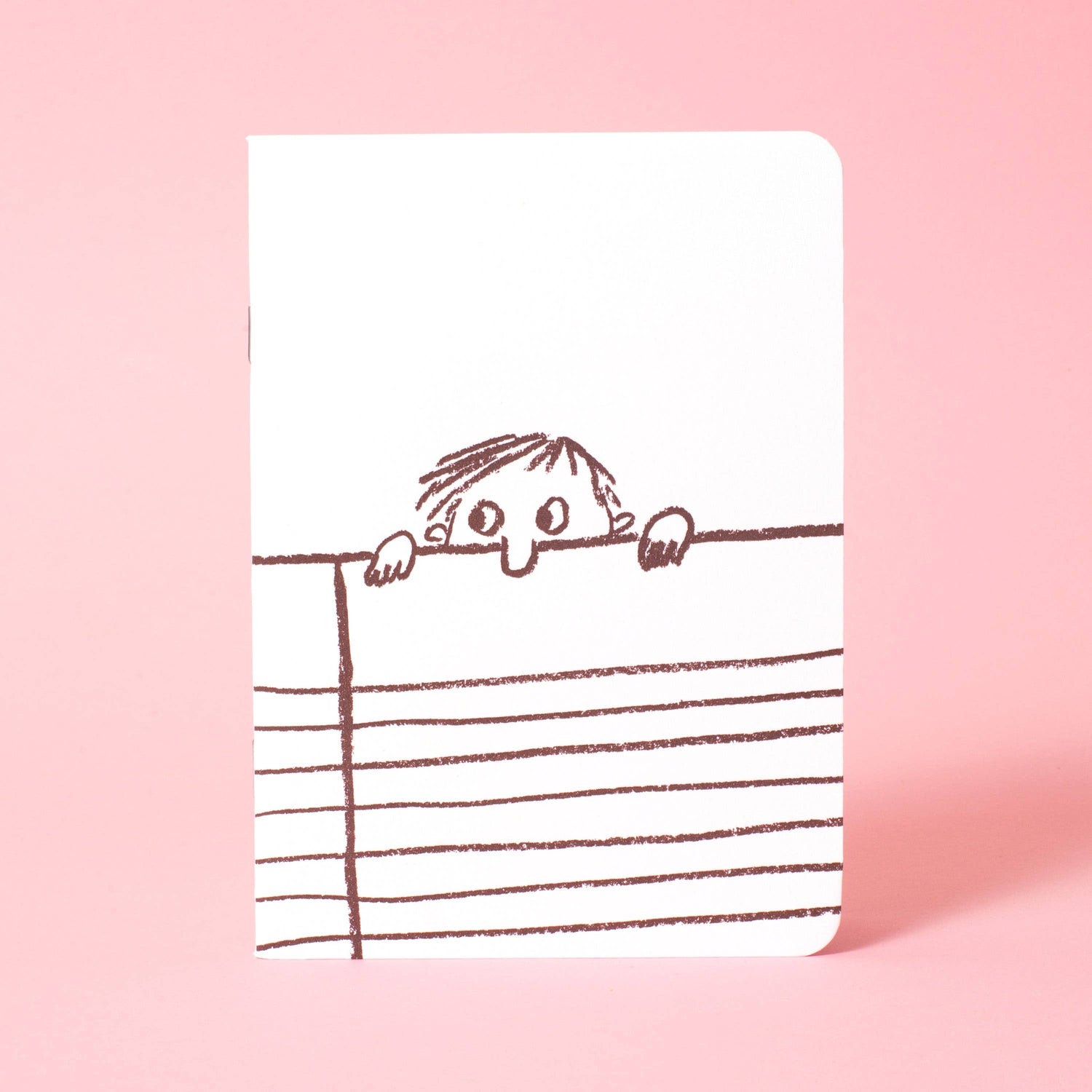 Softcover Blank Notebook - Nosey Guy