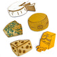 I'd Rather be Eating Cheese - Set of 5 Magnets