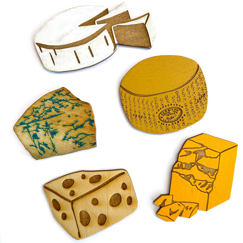 I'd Rather be Eating Cheese - Set of 5 Magnets