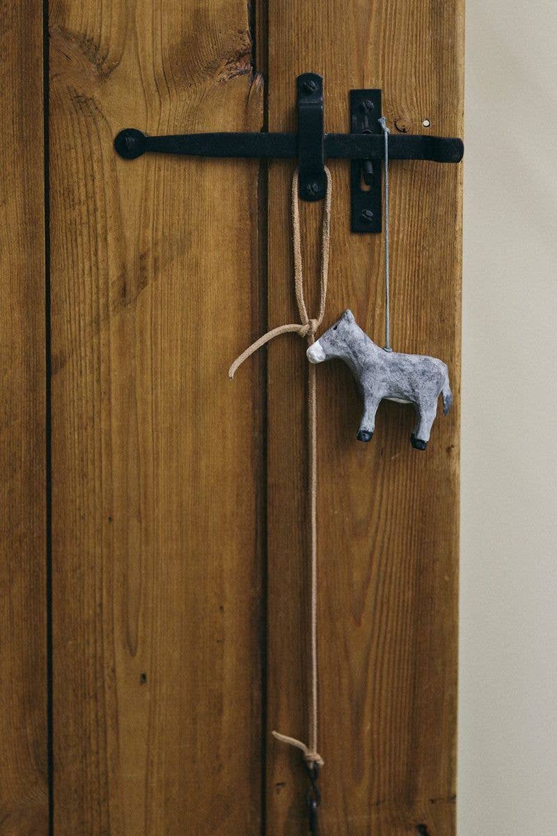 Donkey Ornament, Paper Mache