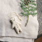 White Bear Ornament, Paper Mache