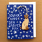 Joyeux Noel - Cat Ornament w/Card