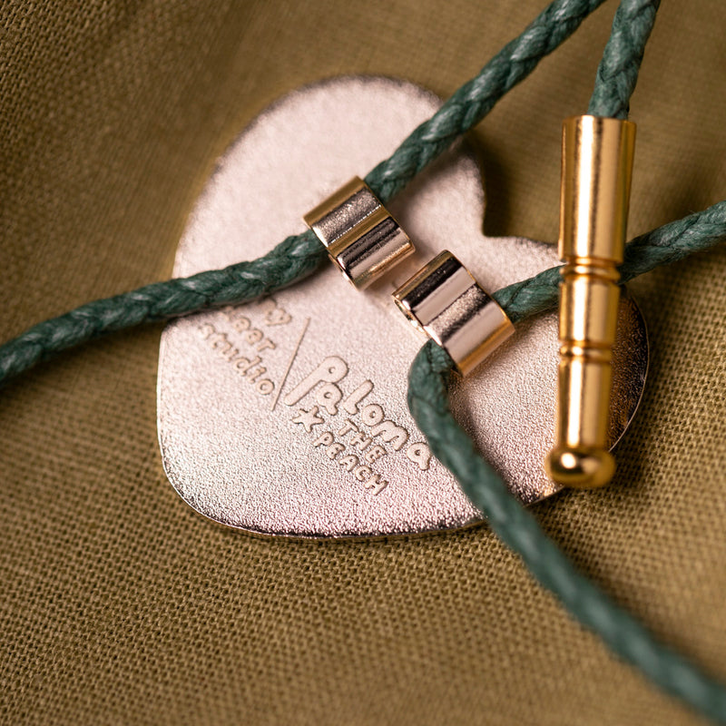 Pigeon Bolo Tie with Paloma the Peach