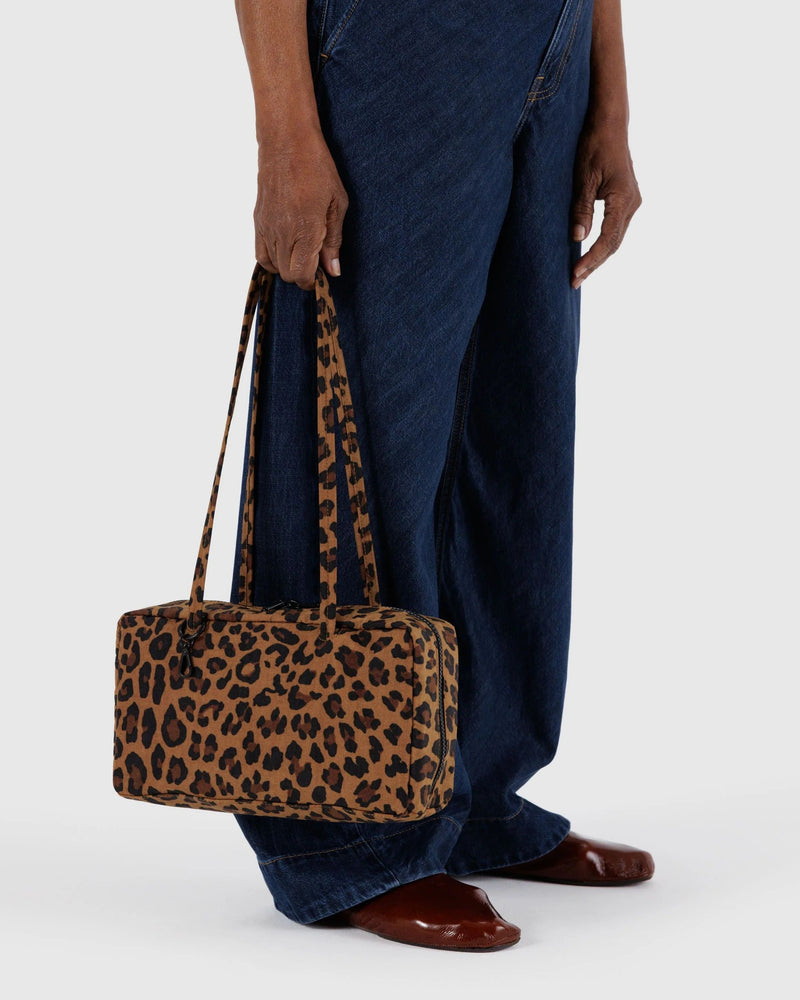 Baggu Nylon Bowler Bag, Leopard