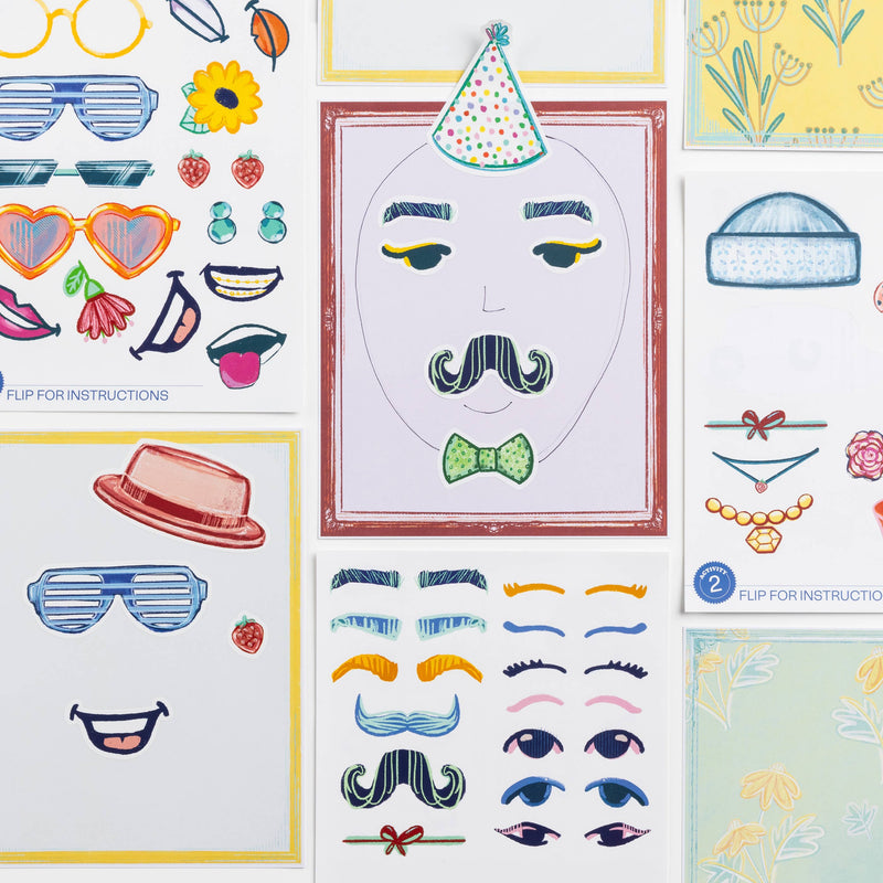 FACES Sticker Based Art Pack