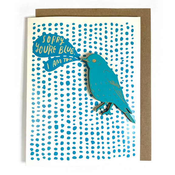 Pic of the Sorry You're Blue - Bluebird Magnet w/Card""