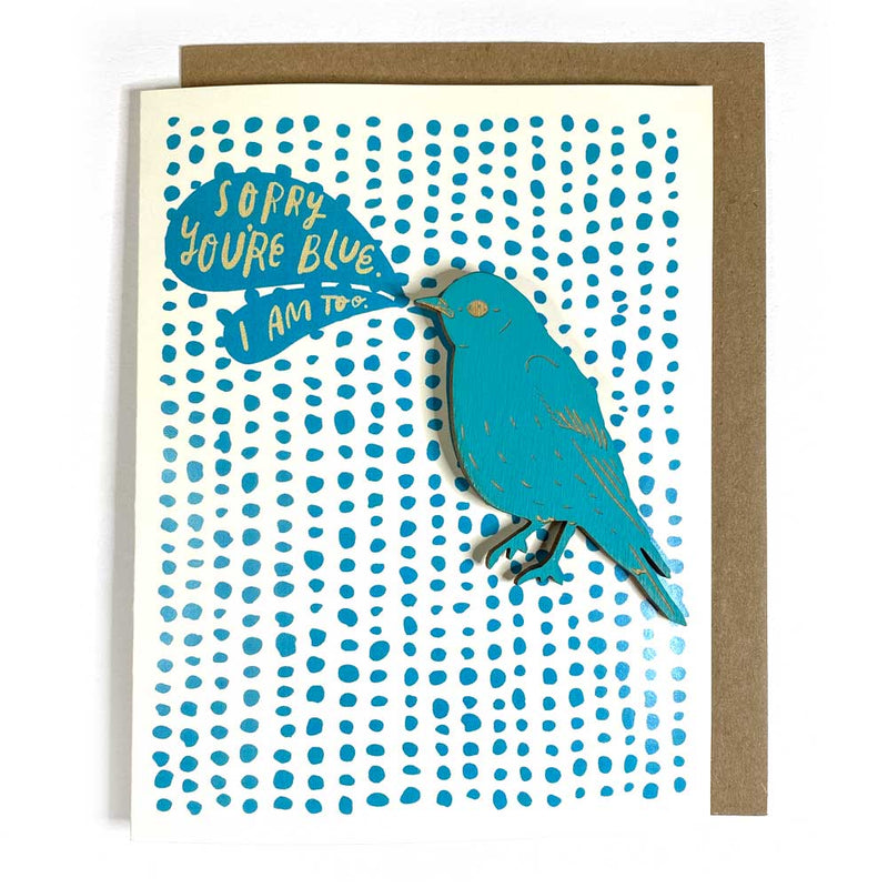 Pic of the Sorry You're Blue - Bluebird Magnet w/Card""