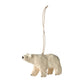 Polar Bear Ornament , Paper Mache