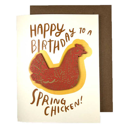 Pic of the Spring Chicken - Chicken Magnet w/Card""
