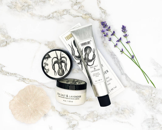 Shea Butter Hand & Body Creme, Sea Salt & Lavender