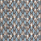 Patterned Paper Threadwork Blue and Coffee