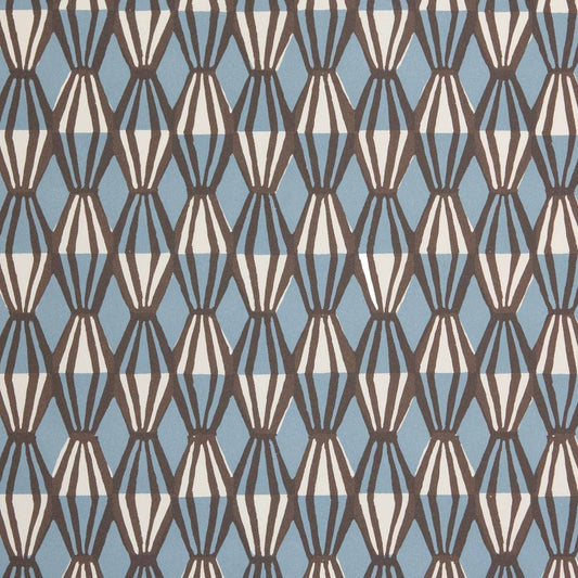 Patterned Paper Threadwork Blue and Coffee