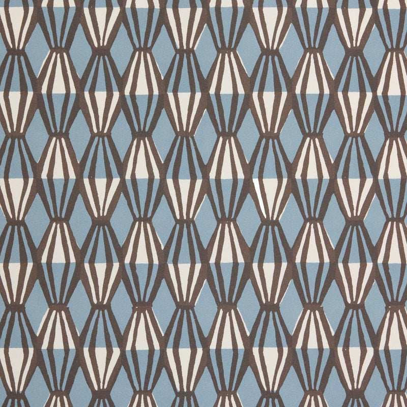Patterned Paper Threadwork Blue and Coffee